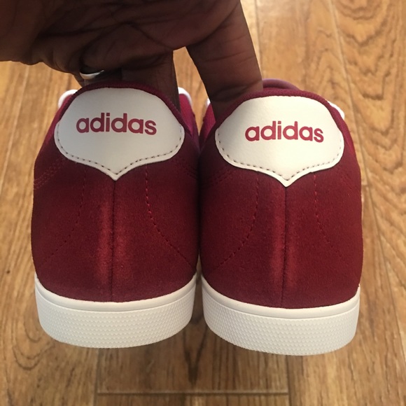 ADIDAS Courtset Burgundy Women’s Sneakers Size 9.5 - Picture 5 of 7